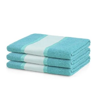 Toalha de Banho Personalizada com Nome, Logo, Como Desejar Cor Azul Bebe
