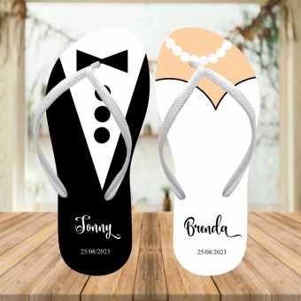 Chinelo Casamento Personalizado Keep Calm And Desce do Salto Modelo 9