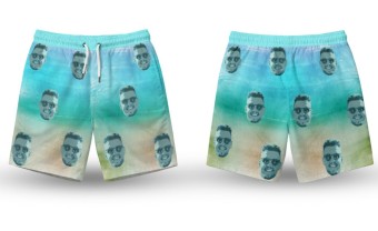 Bermuda tactel 10 unidades personalizadas com foto 