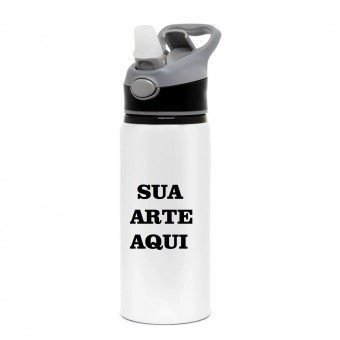 Squeeze de Alumínio com Bico Silicone Automático Click - 600ml