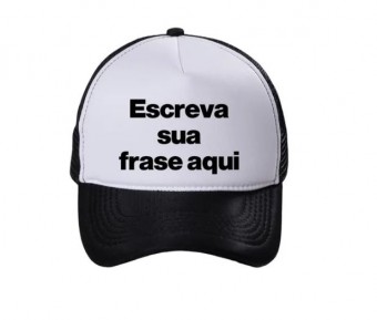 Boné Trucker Personalizado Com Sua Ideia Aba Curva Estampado + etiqueta lateral