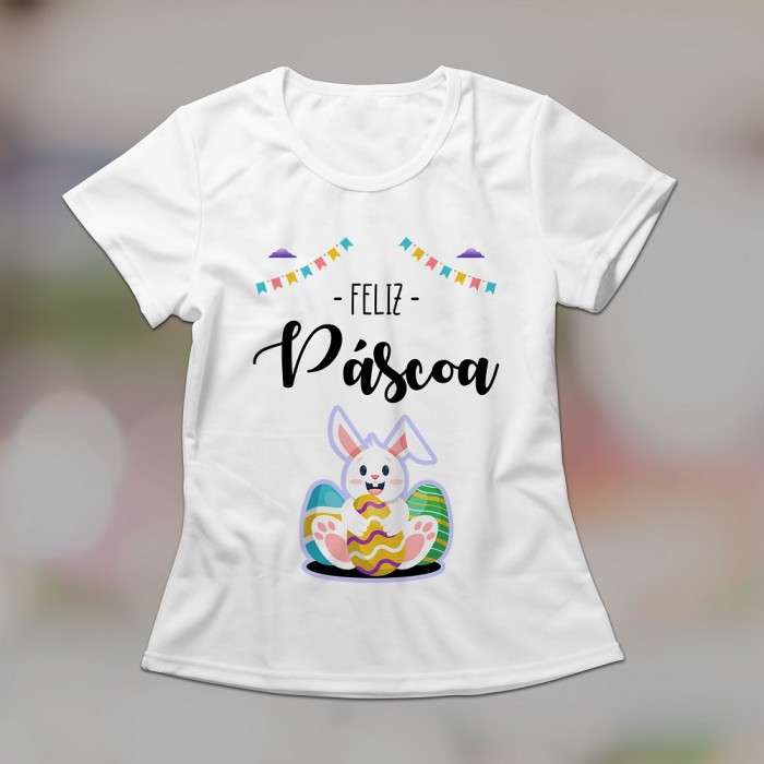 Camiseta Infantil Personalizada Pascoa Frase, Foto, Personagem
