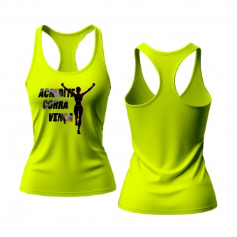 Regata Dry Fit Costas Nadador - Feminina - Acredite, Corra, Vença