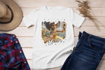 Camiseta Oxum Coleção Orixás - Temos de Todas as Cores