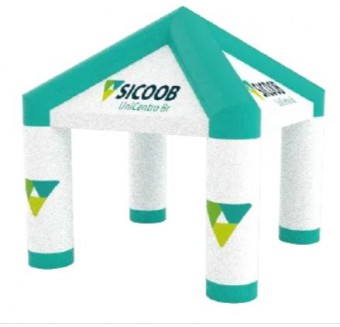 Tenda Inflável com Moto Ventilador Personalizada