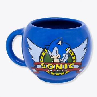 Caneca Formato 3d Sonic The Hedgehog Clássico Game Sega