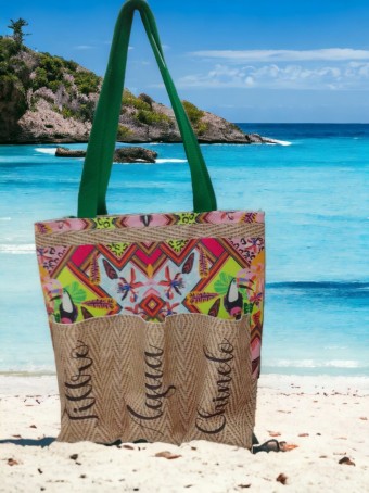 Bolsa de Praia e Piscina Grande Forro Impermeável com Zíper