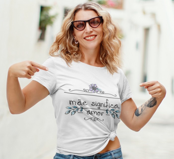 Camiseta "dia das Mães" Mãe de Menina