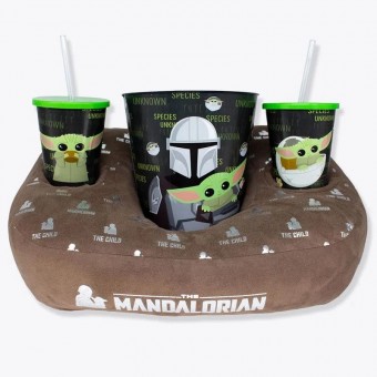 Kit Almofada Porta Pipoca Mandalorian Star Wars | Oficial