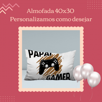 Almofada 40x30 Personalizada com Fotos Frente Verso Presente