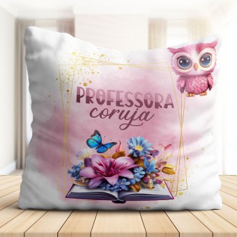 Almofada Professora Coruja 40x40