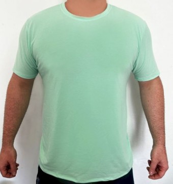 Camiseta unissex adulto personalizada como desejar Cor Verde Tamanho P