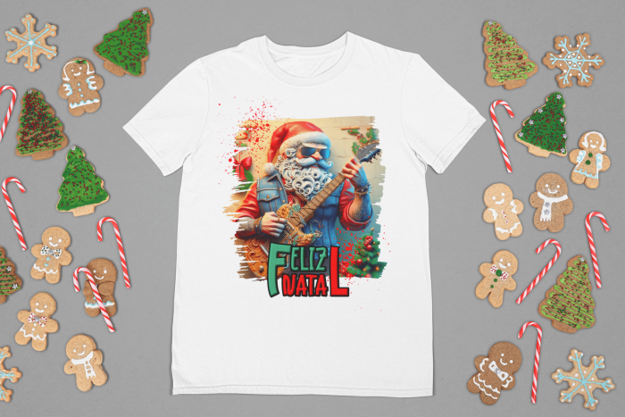 Camiseta Natal Noel do Rock 1
