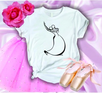 Camiseta Blusinha Dança Ballet Bailarina Fashion