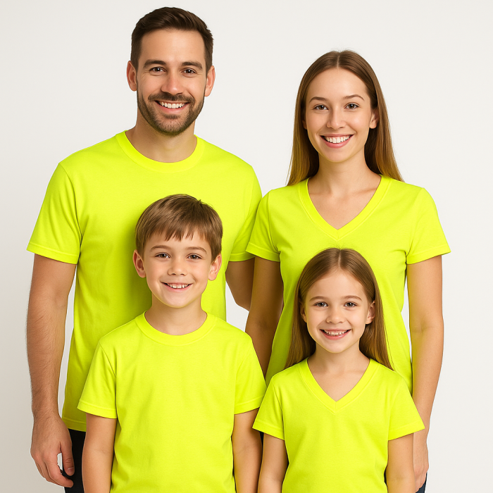 Camiseta Amarela Neon Lisa Ideal para Sublimação e Revenda