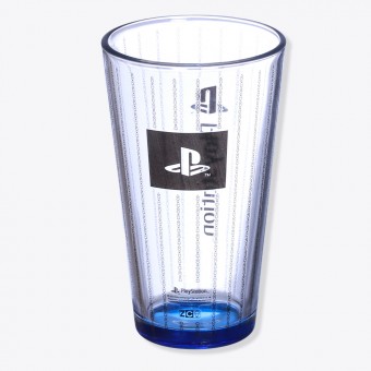 Copo Vidro Incan 500 ml + Lata Cofre Playstation - Kit Game