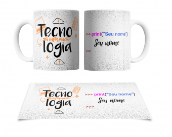 Caneca Personalizada - Coleção - Profissões - Tecnologia da Informação - Python