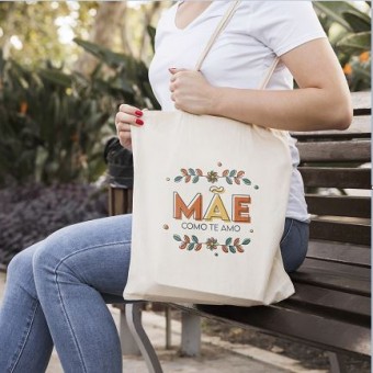 Ecobag personalizada mãe como eu te amo