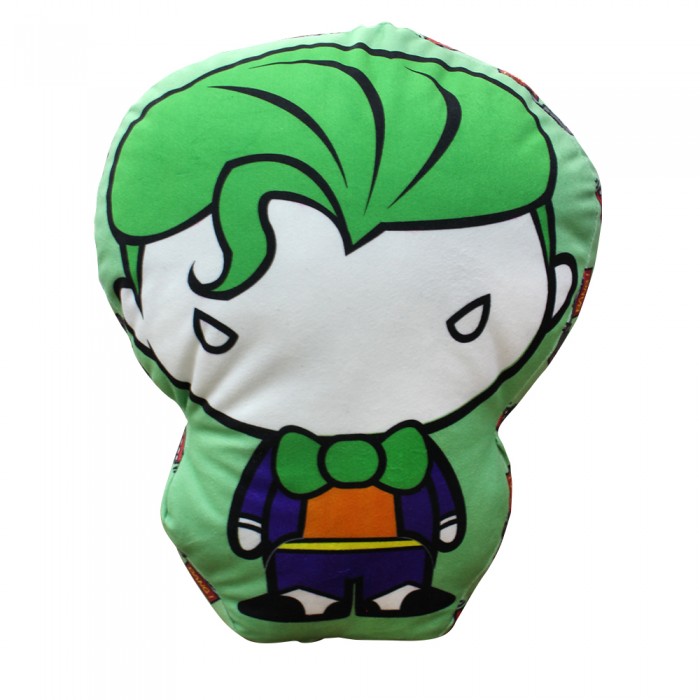 Almofada 3d Coringa Aveludada Antialérgica Oficial Dc Comics