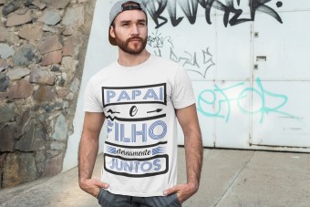 Camiseta Papai e Filha Filho Eternamente Juntos