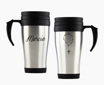 Caneca Térmica de Alumínio - 500ml Garrafa Copo Cerveja Suco