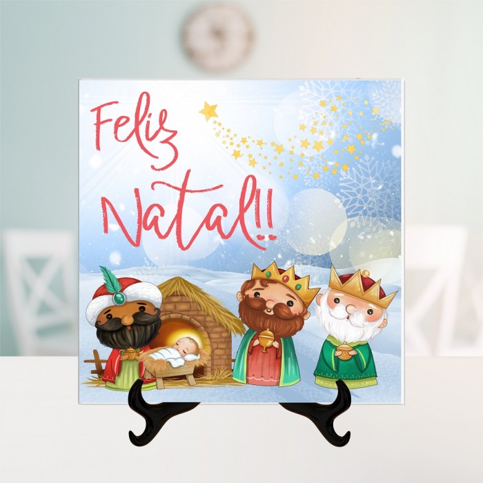 Azulejo Presépio Feliz Natal