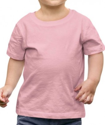 Camiseta unissex infantil personalizada como desejar Cor Rosa  Tamanho 2