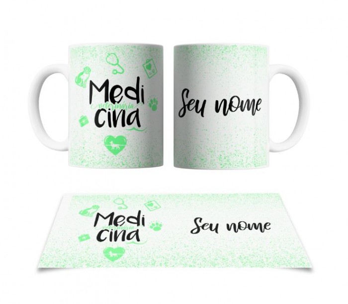 Caneca Personalizada - Coleção - Profissões - Medicina Veterinária