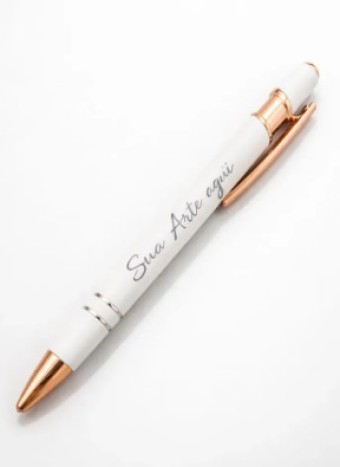 Caneta Personalizada Emborrachada Gravação a Laser