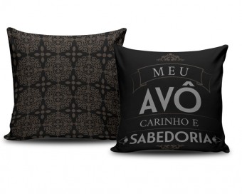 Almofada 40x40 personalizada - meu avô carinho e sabedoria
