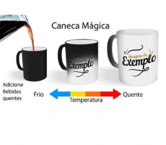 Caneca Magica Com Glitter Personalizado