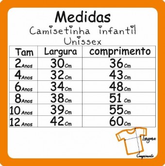 Camiseta unissex infantil personalizada como desejar Cor Azul Bebe Tamanho 2
