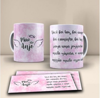 Caneca Mãe de Anjo- Fazemos com a Arte Que Desejar