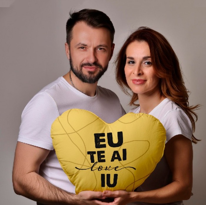  Almofada Coração Eu te Ai Love Iu