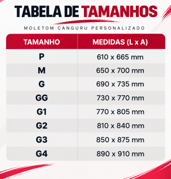 Moletom Canguru Personalizado com Sua Arte sublimação total 