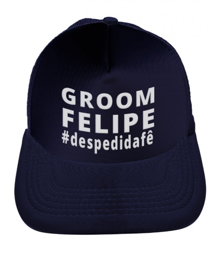 Boné Trucker Personalizado Com Sua Ideia Aba Curva Estampado + etiqueta lateral