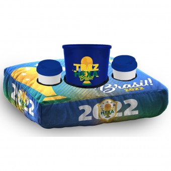 Almofada Pipoca Brasil Traz O Hexa Personalizada