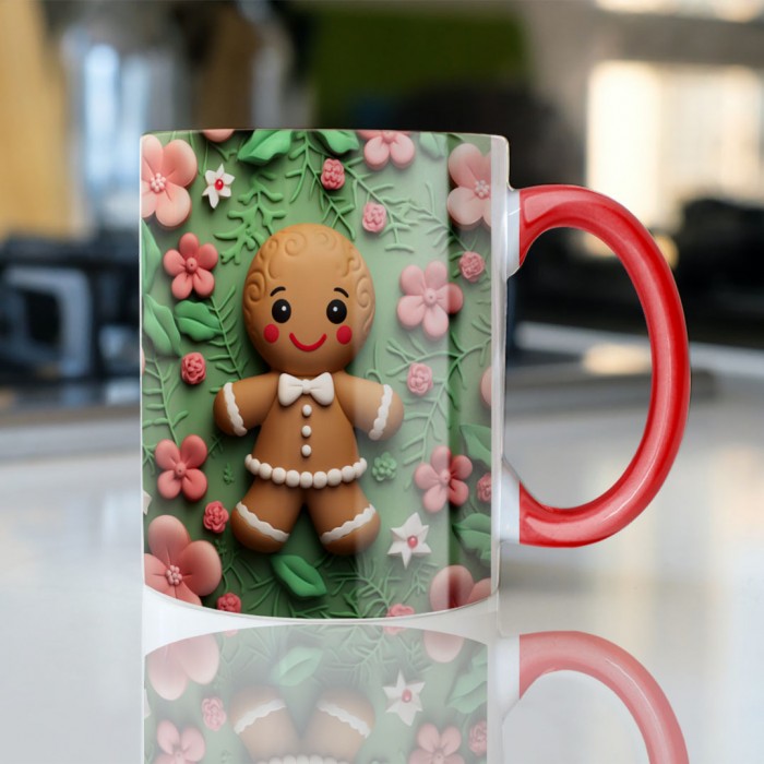 Caneca Natal em Biscuit 3D