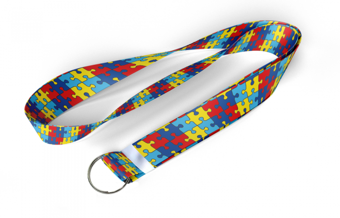 Cordão autismo tirante personalizados 20mm