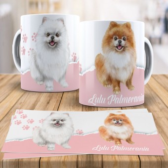 Caneca Xícara Raças Pet - Lulu da Pomerania