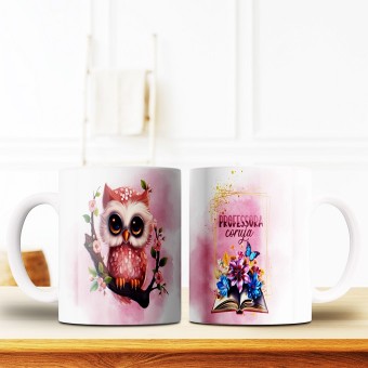 Caneca Professora Coruja Dia dos Professores