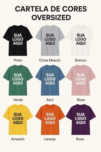 Camiseta Oversized Personalizada