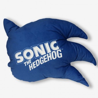 Almofada Sonic Speed Ouriço Cabeça Decorativo Quarto Sala Cor Azul