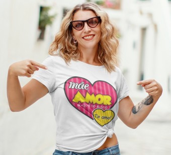 Camiseta Personalizada Dia das Mães Modelo 4
