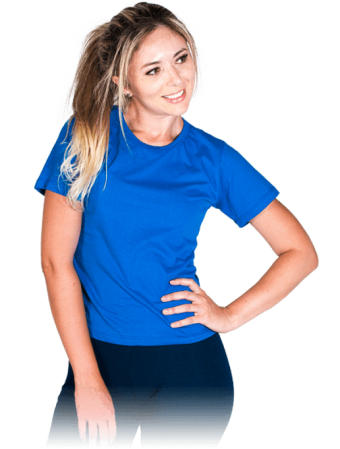 Camiseta ou baby look Azul Royal 100% algodão