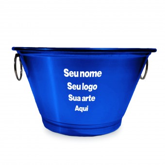  Balde De Gelo 9l Personalizado - Grande Papai Super Vovô - Azul