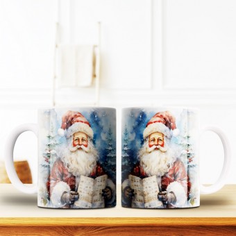 Caneca Natal Papai Noel Vintage