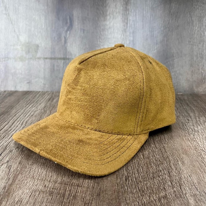 Boné Aba Curva Liso Suede Camurça Tkm Strapback