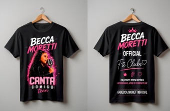 Camiseta Oficial da cantora Becca Moretti - fã clube