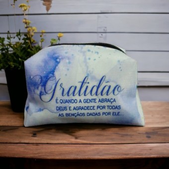 Necessaire Personalizada Gratidão - Viagem